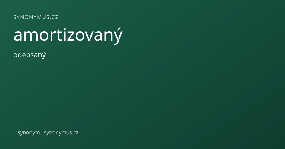 Náhled odkazu: amortizovaný