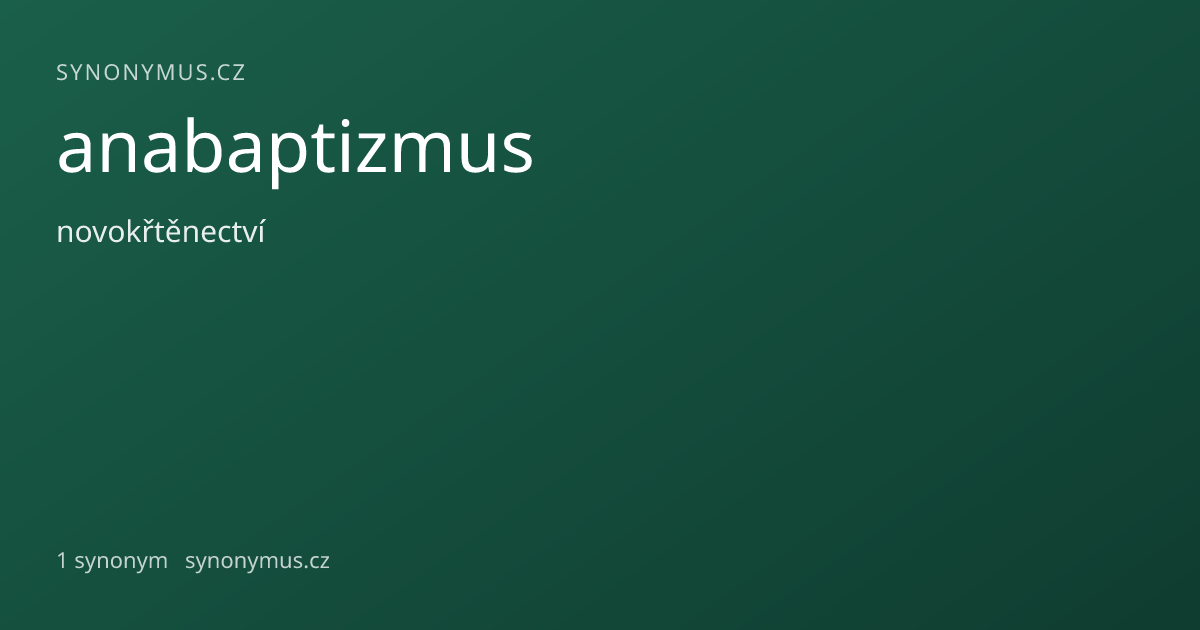 Náhled odkazu: anabaptizmus
