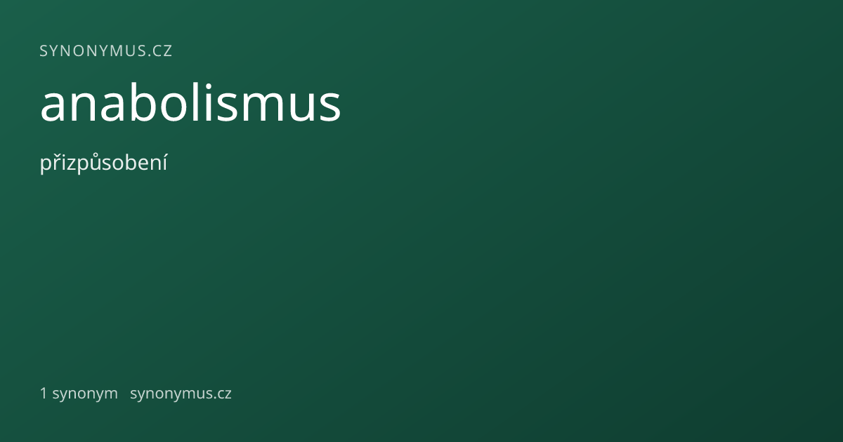 Náhled odkazu: anabolismus