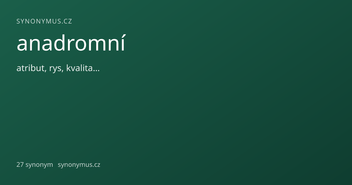 Náhled odkazu: anadromní