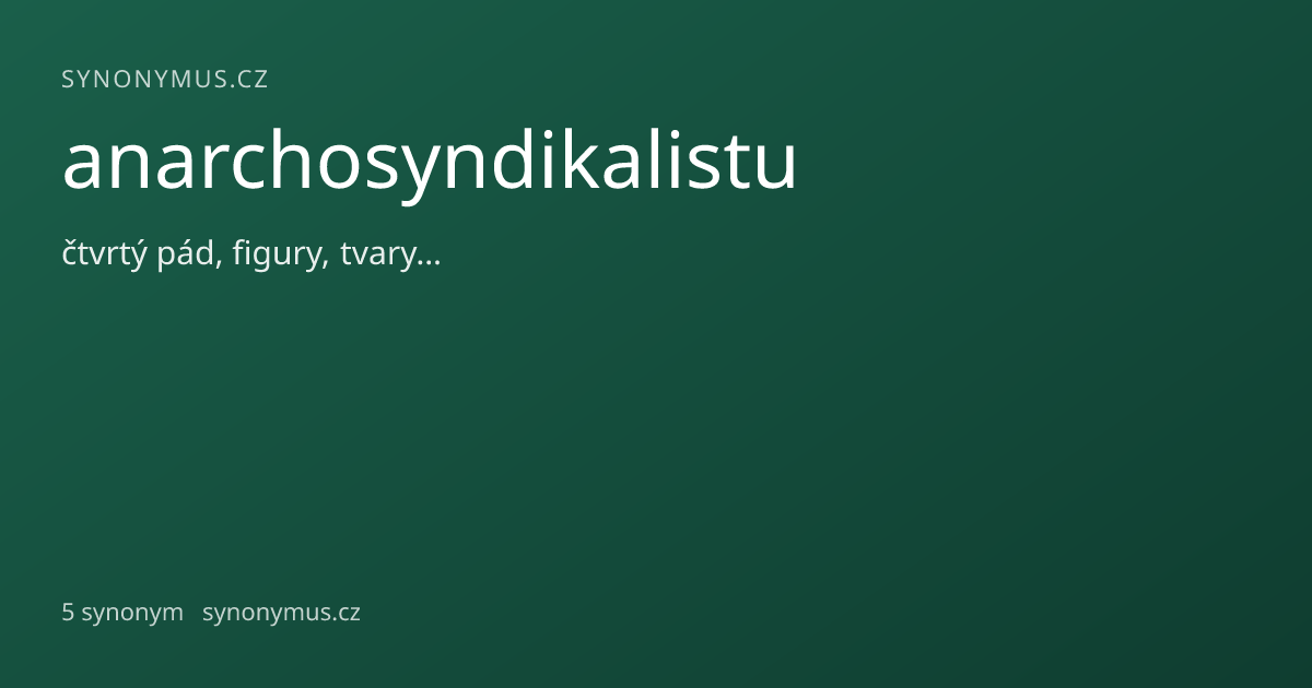 Náhled odkazu: anarchosyndikalistu