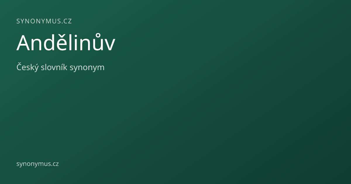 Náhled odkazu: Andělinův