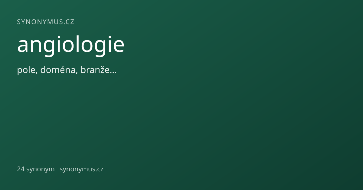 Náhled odkazu: angiologie