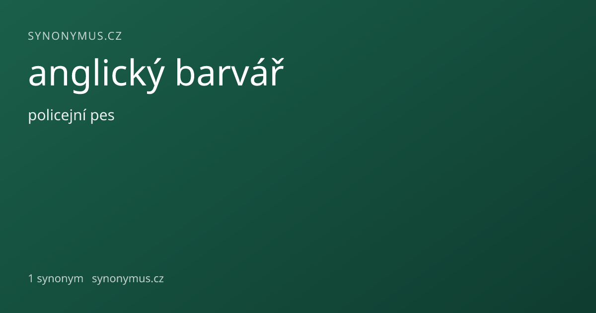 Náhled odkazu: anglický barvář