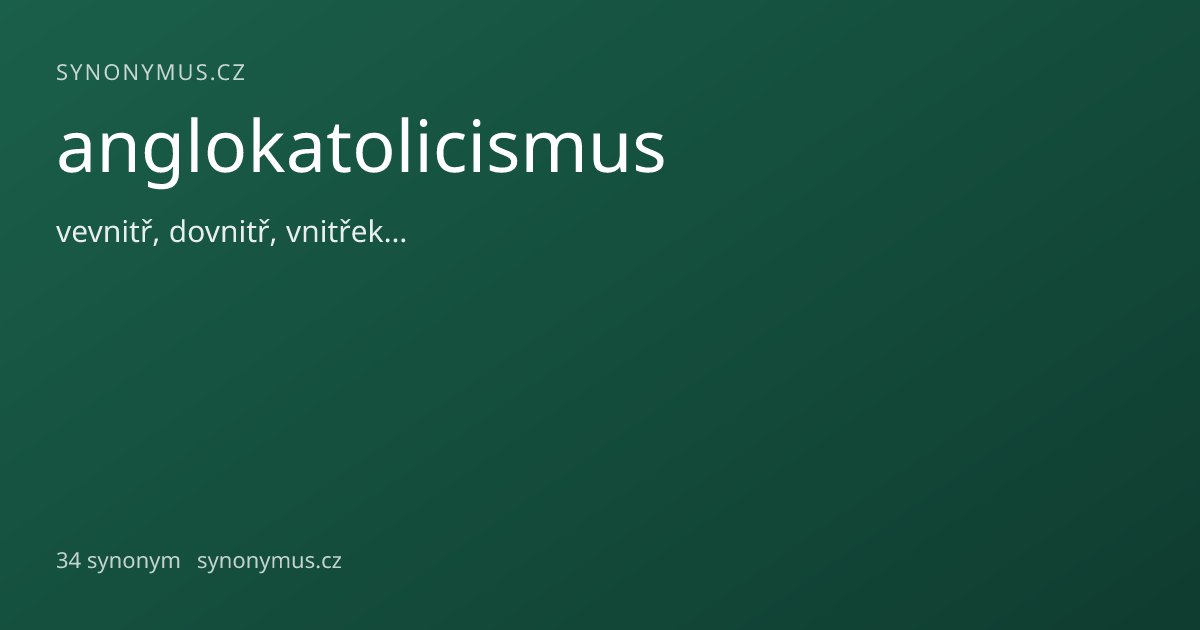 Náhled odkazu: anglokatolicismus