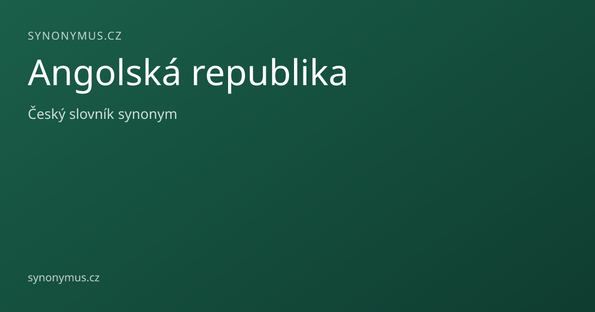 Náhled odkazu: Angolská republika