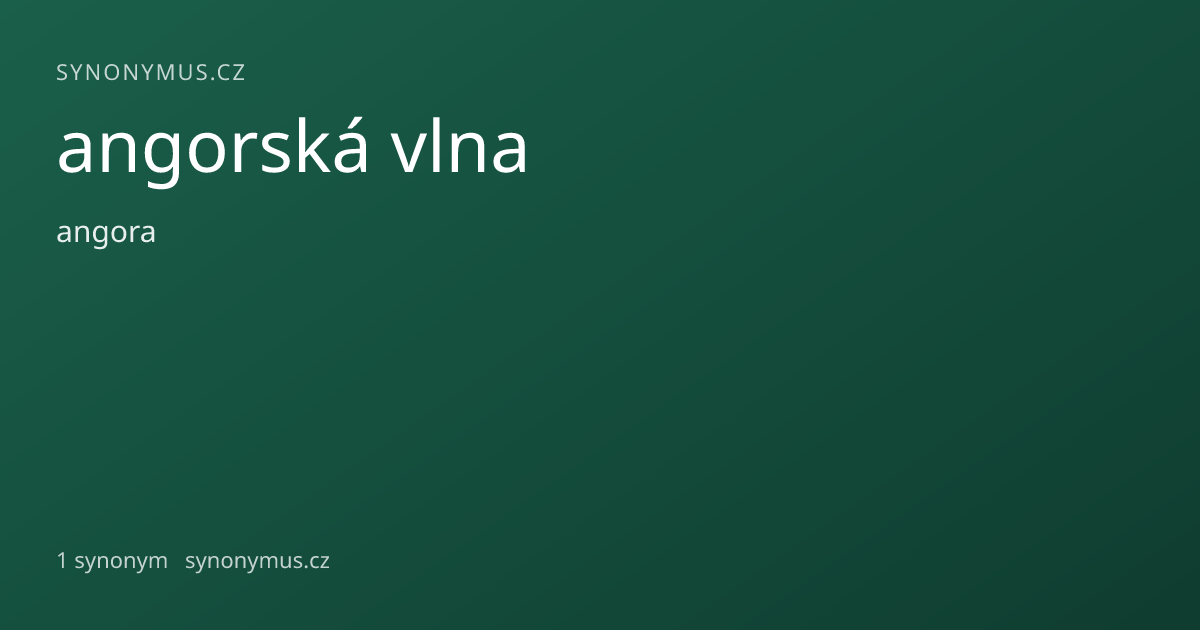 Náhled odkazu: angorská vlna