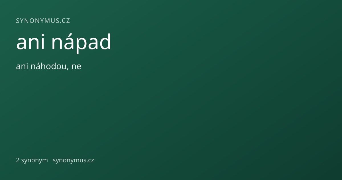 Náhled odkazu: ani nápad