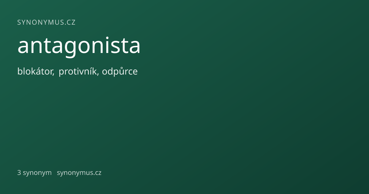 Náhled odkazu: antagonista