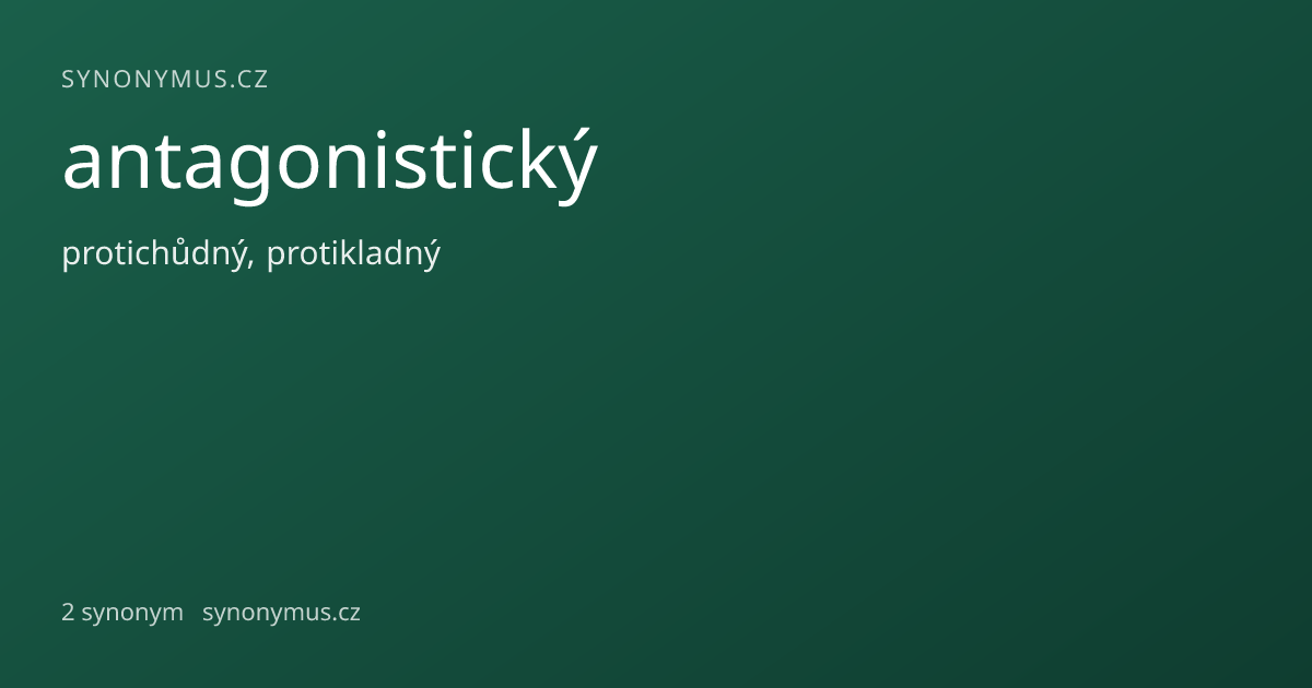Náhled odkazu: antagonistický