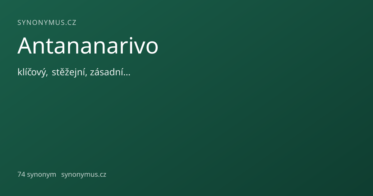 Náhled odkazu: Antananarivo