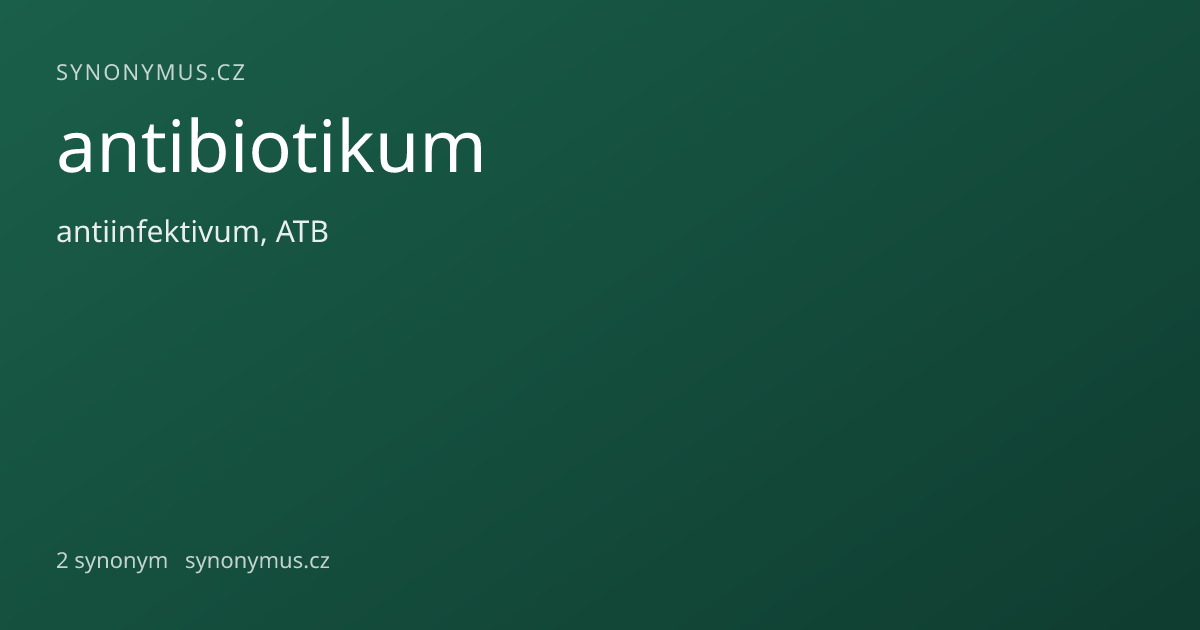 Náhled odkazu: antibiotikum