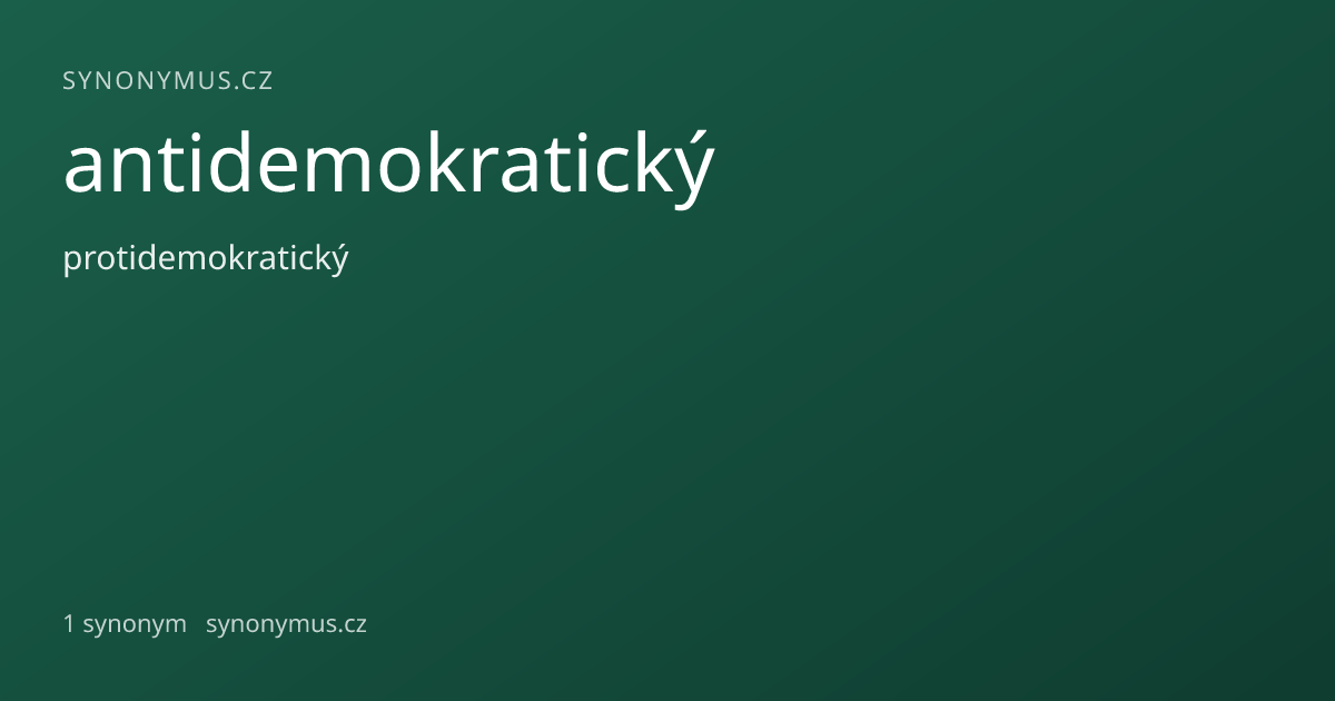 Náhled odkazu: antidemokratický
