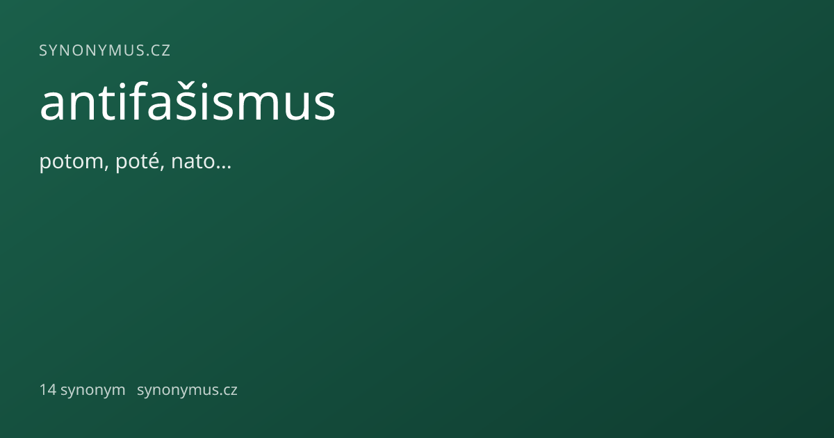 Náhled odkazu: antifašismus