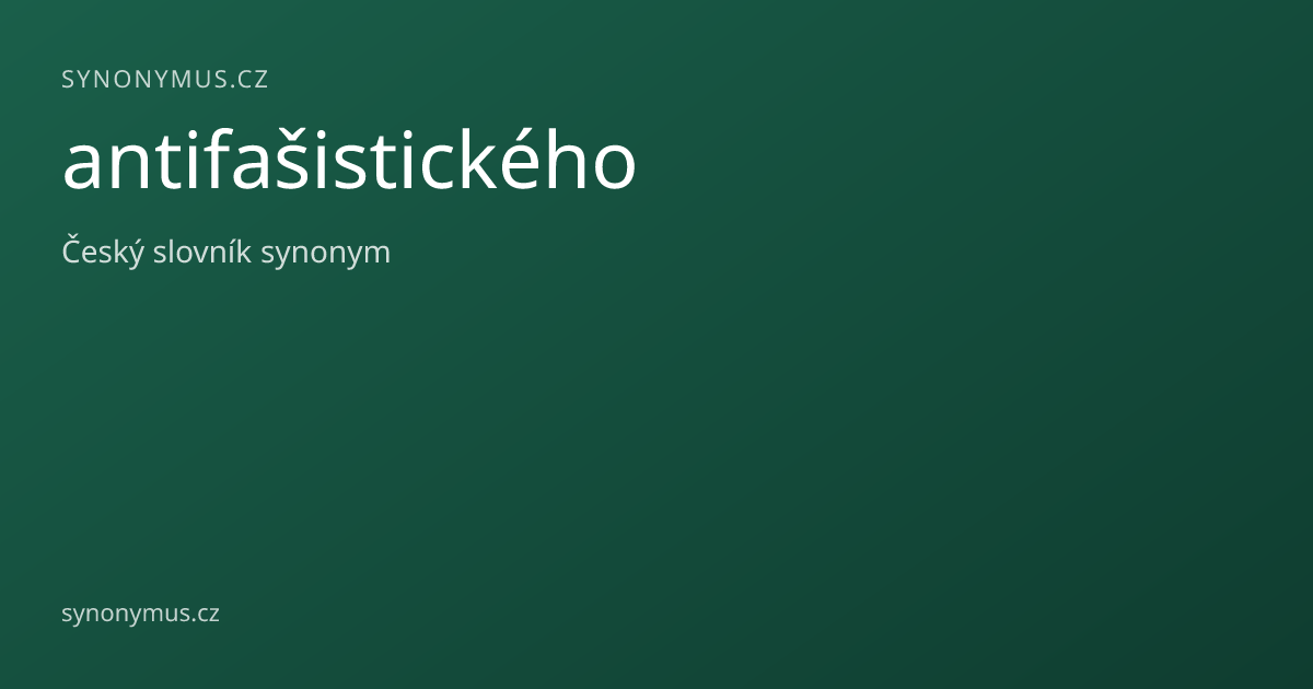 Náhled odkazu: antifašistického