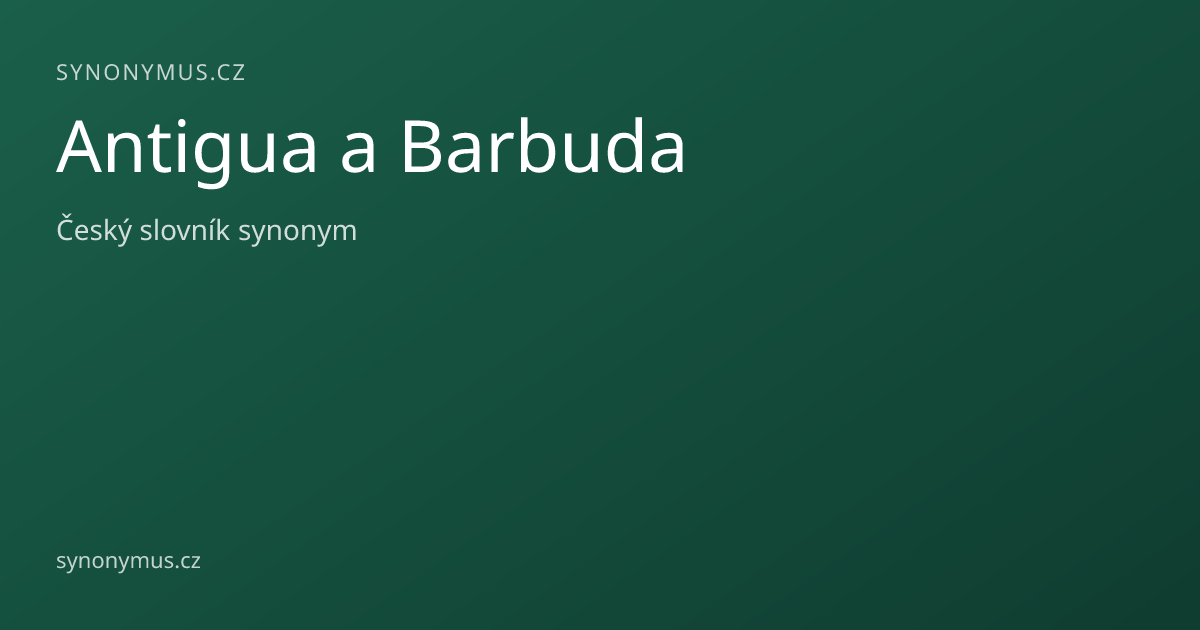 Náhled odkazu: Antigua a Barbuda
