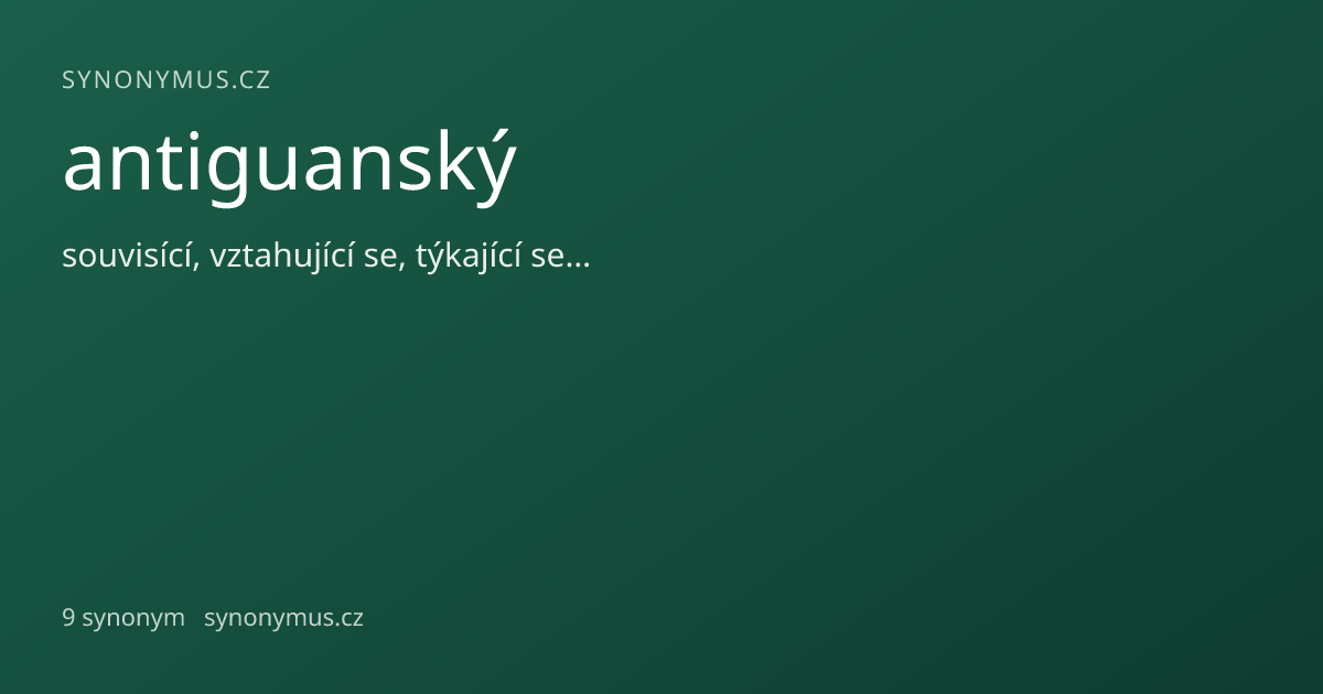 Náhled odkazu: antiguanský