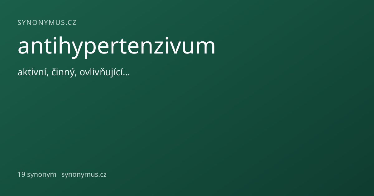 Náhled odkazu: antihypertenzivum