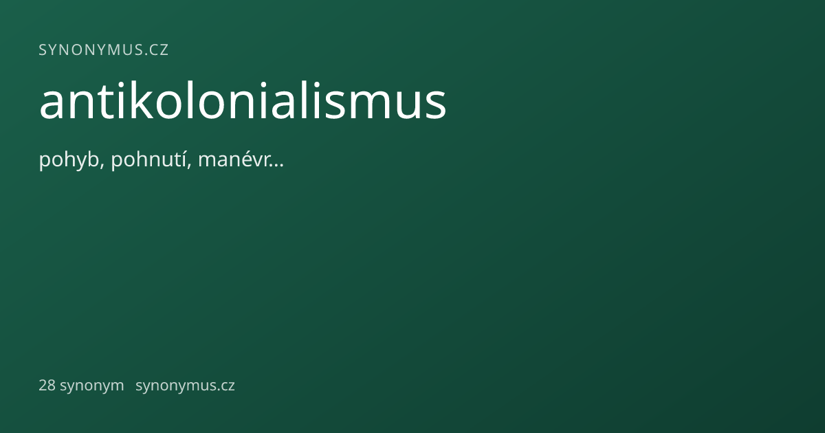 Náhled odkazu: antikolonialismus