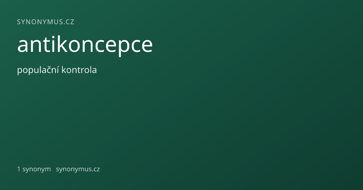 Náhled odkazu: antikoncepce