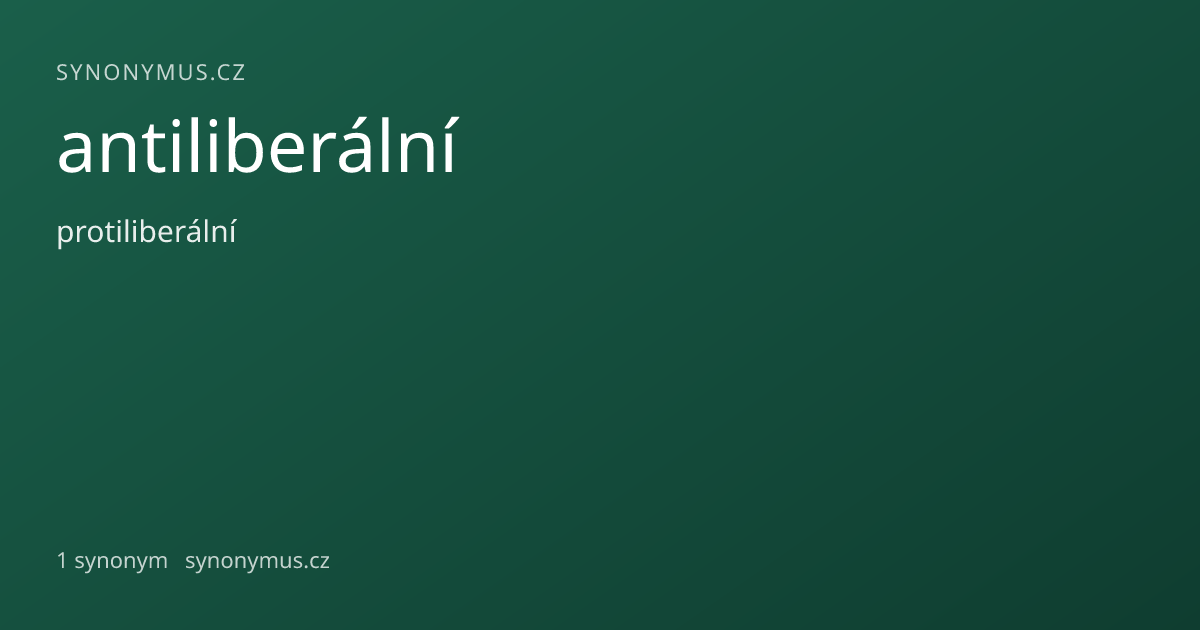 Náhled odkazu: antiliberální