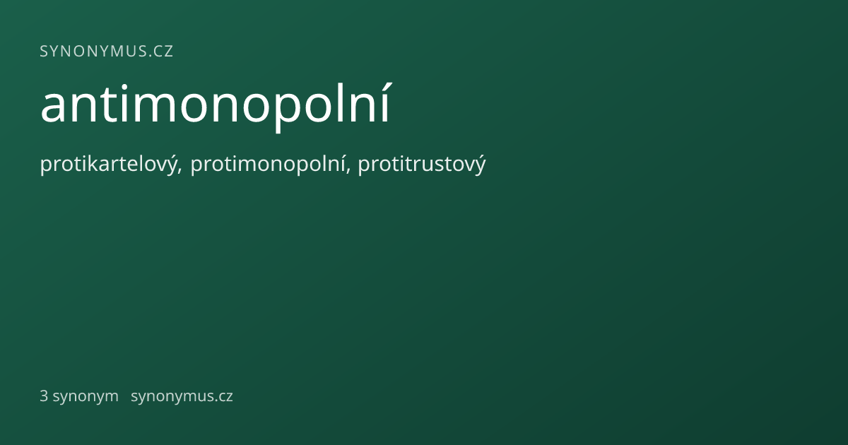 Náhled odkazu: antimonopolní