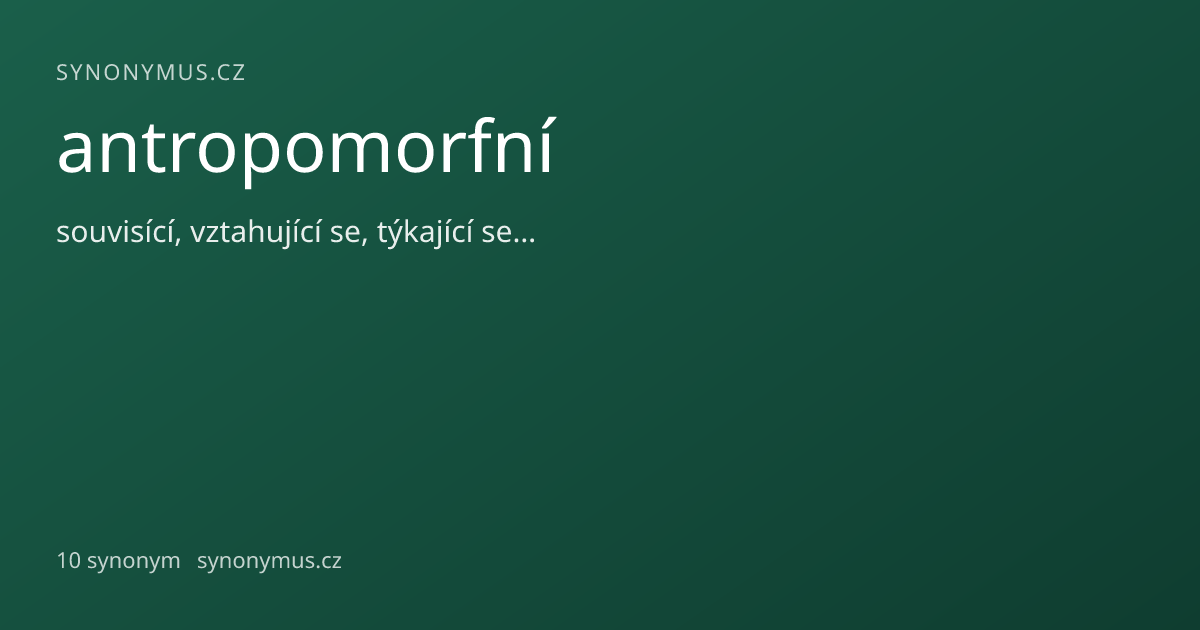 Náhled odkazu: antropomorfní