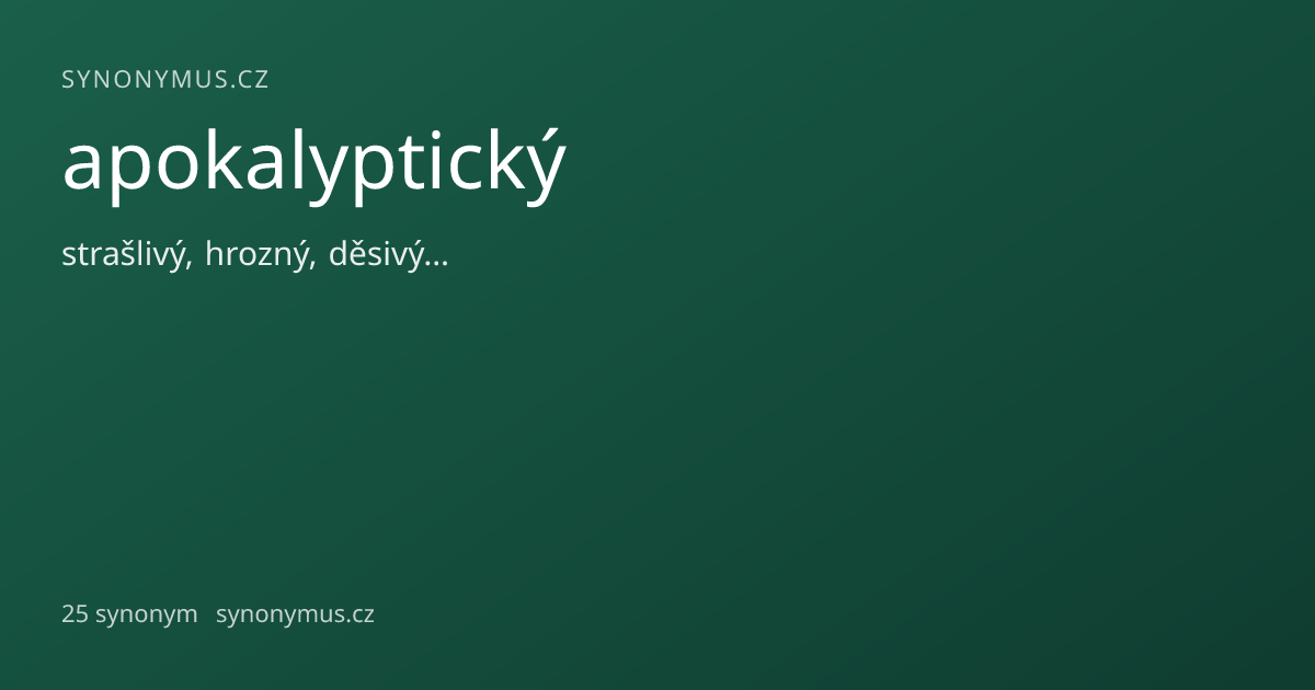 Náhled odkazu: apokalyptický