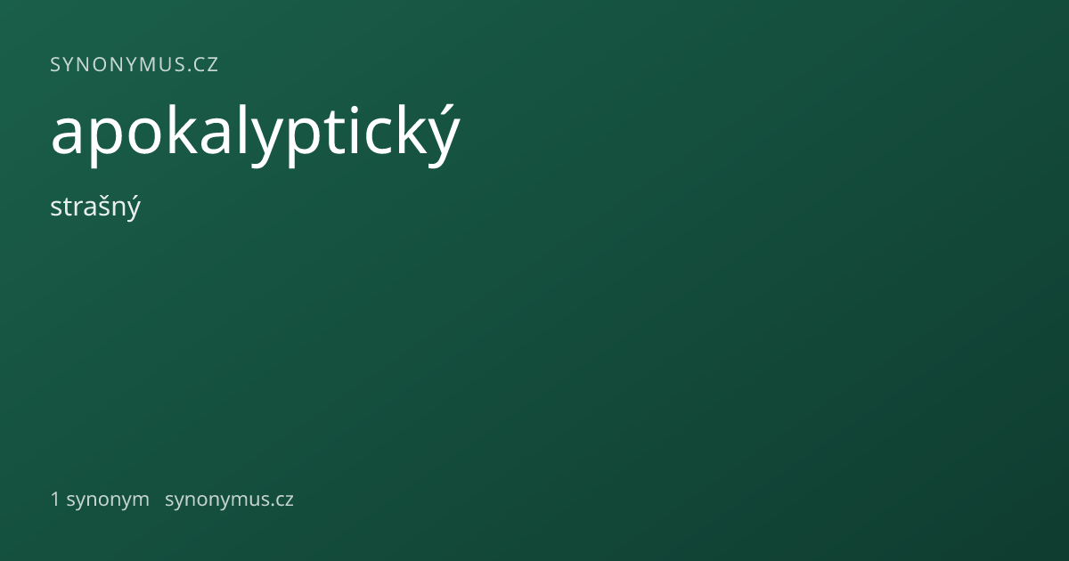 Náhled odkazu: apokalyptický