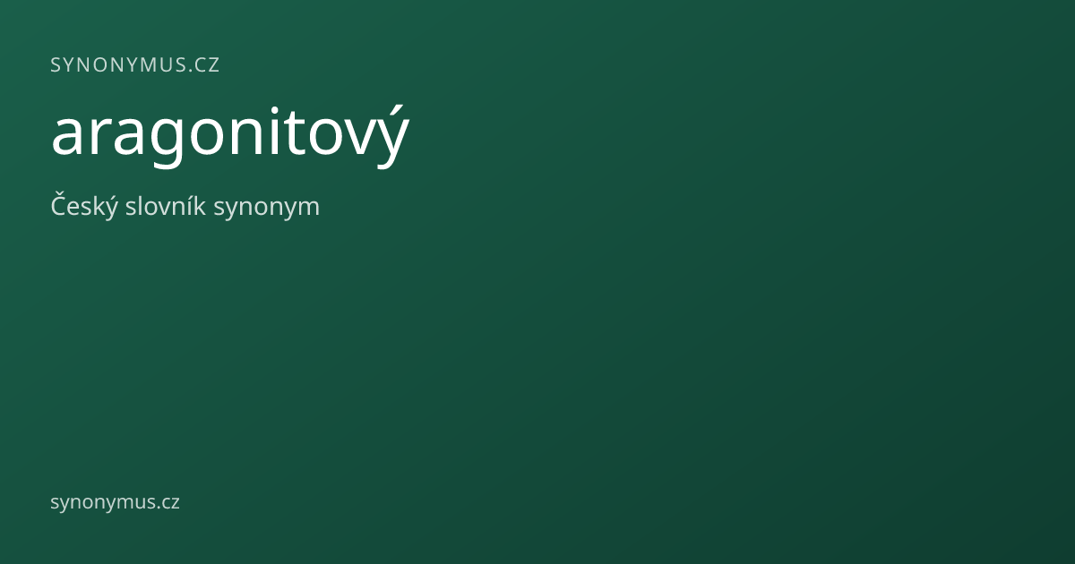 Náhled odkazu: aragonitový