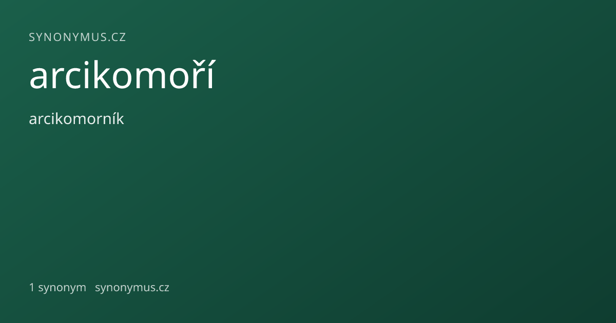 Náhled odkazu: arcikomoří