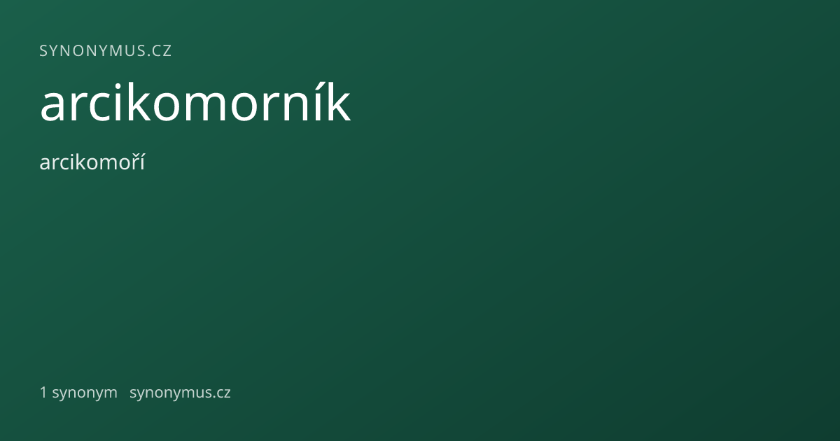 Náhled odkazu: arcikomorník