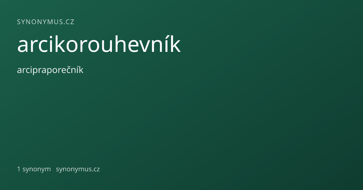 Náhled odkazu: arcikorouhevník