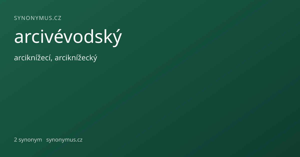 Náhled odkazu: arcivévodský