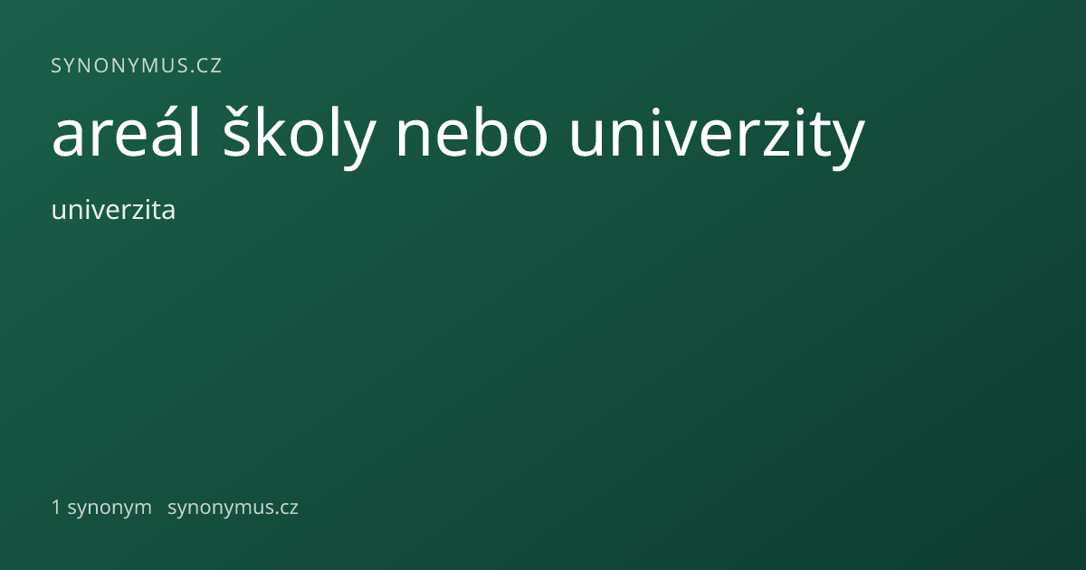 Náhled odkazu: areál školy nebo univerzity