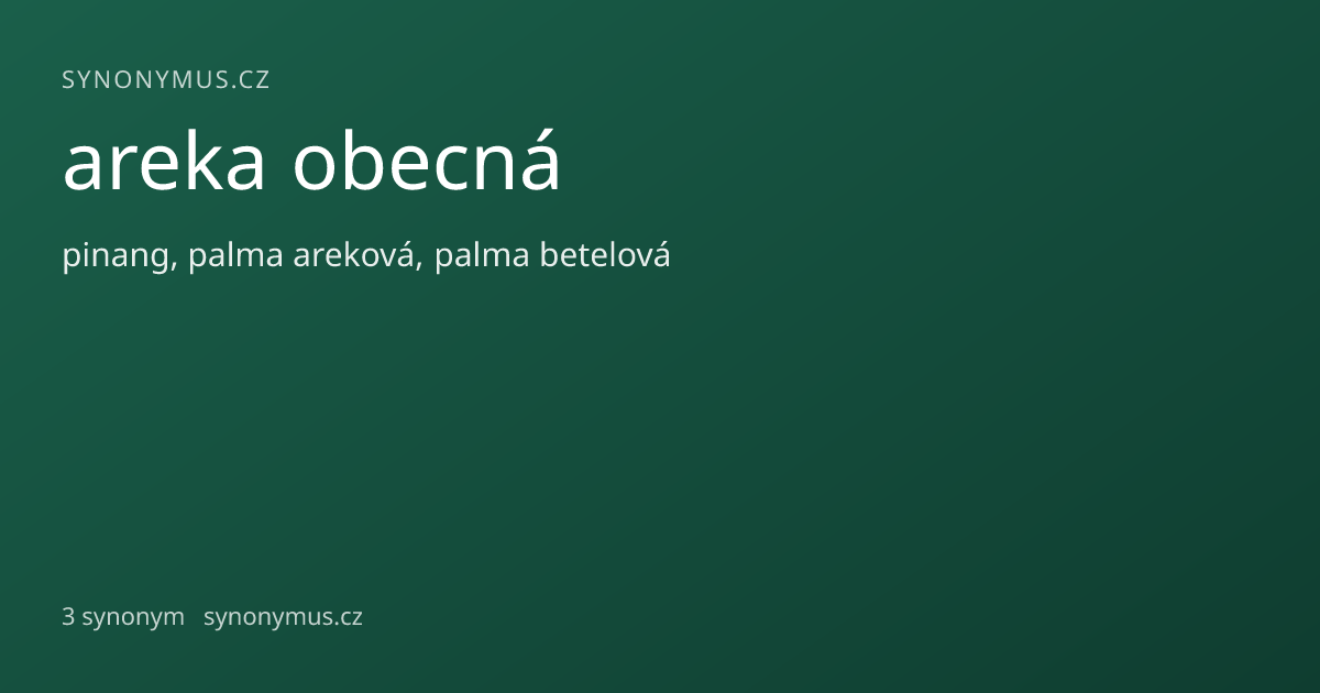 Náhled odkazu: areka obecná