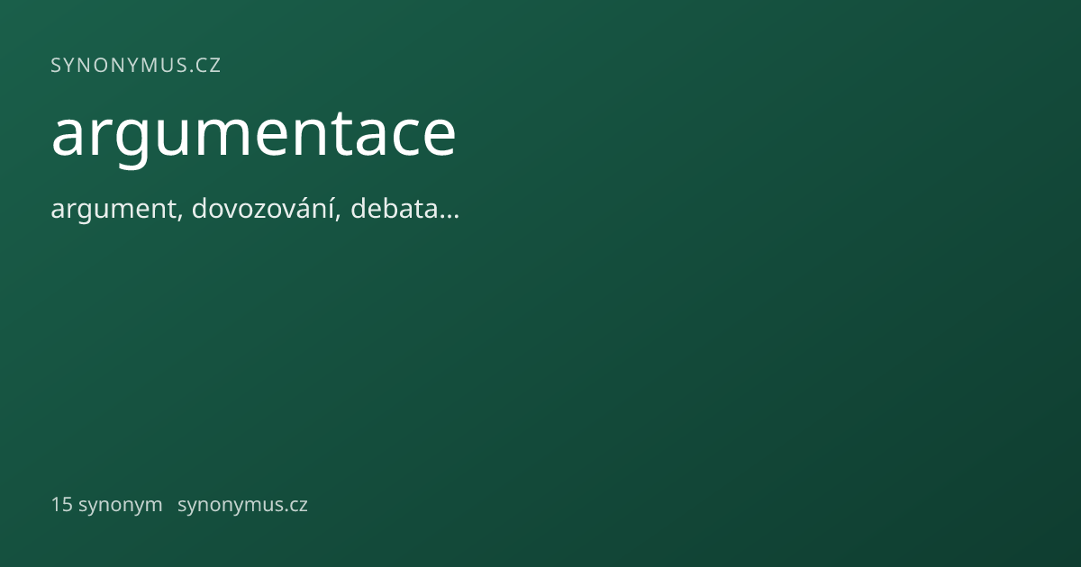 Náhled odkazu: argumentace