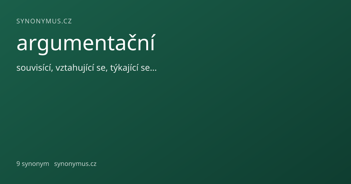 Náhled odkazu: argumentační