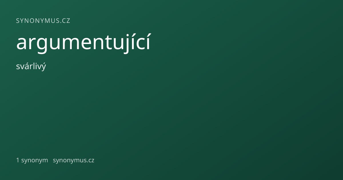 Náhled odkazu: argumentující