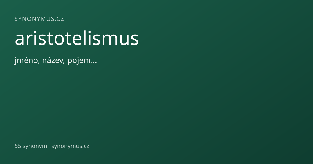 Náhled odkazu: aristotelismus