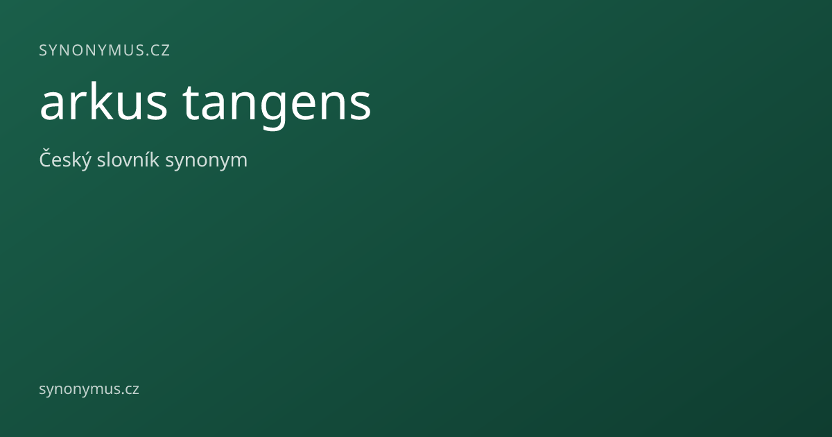 Náhled odkazu: arkus tangens