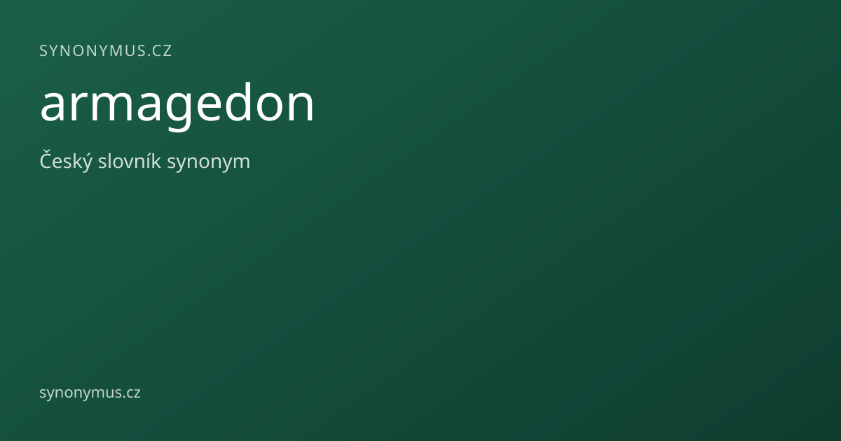 Náhled odkazu: armagedon
