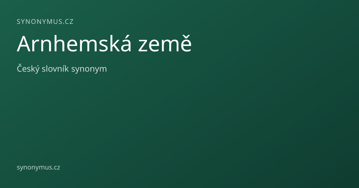 Náhled odkazu: Arnhemská země