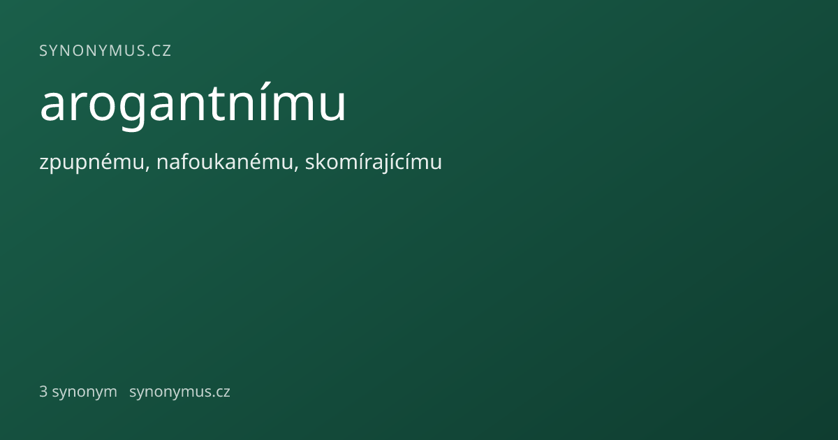 Náhled odkazu: arogantnímu