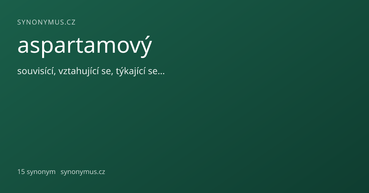 Náhled odkazu: aspartamový
