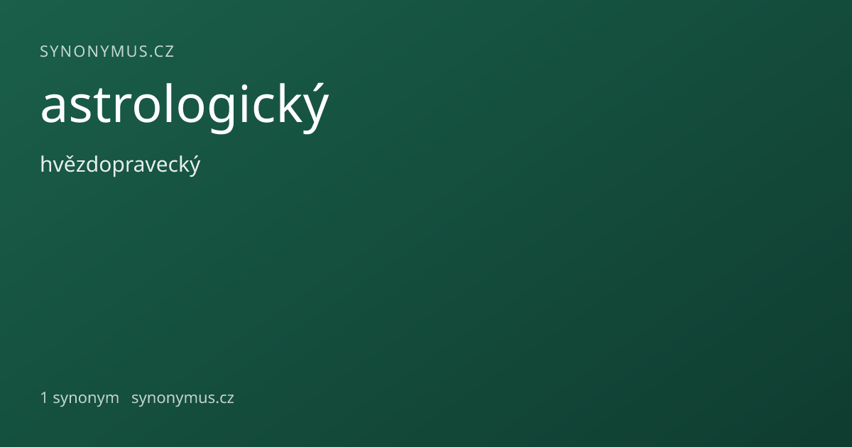 Náhled odkazu: astrologický