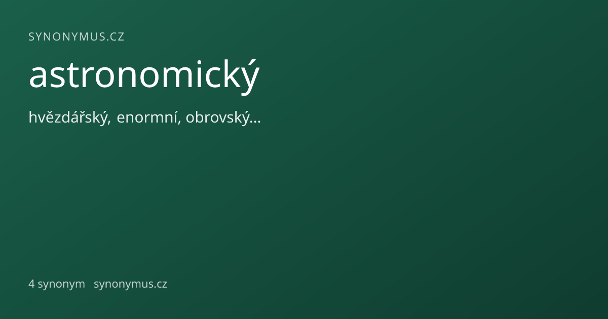 Náhled odkazu: astronomický