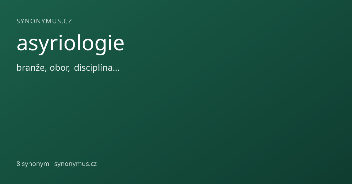 Náhled odkazu: asyriologie
