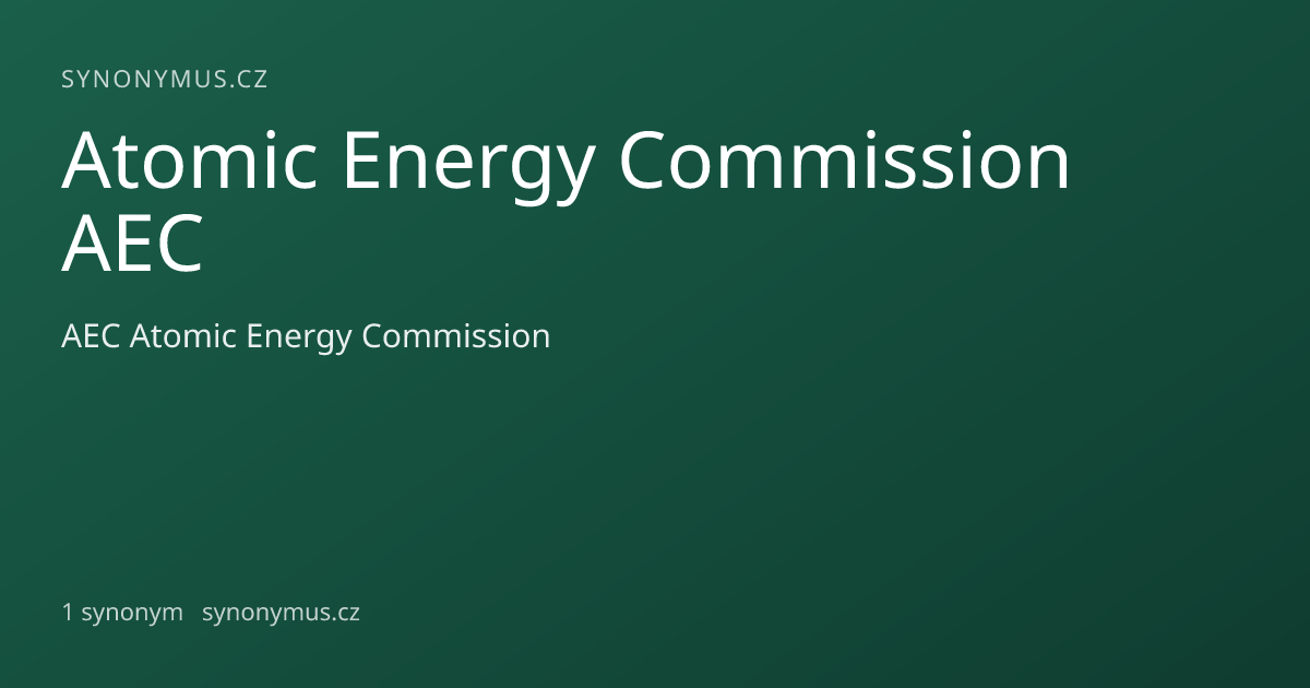 Náhled odkazu: Atomic Energy Commission AEC