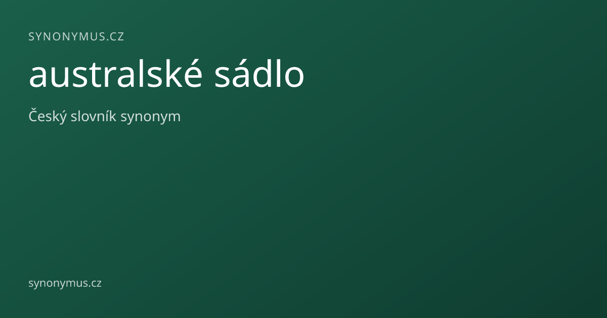 Náhled odkazu: australské sádlo